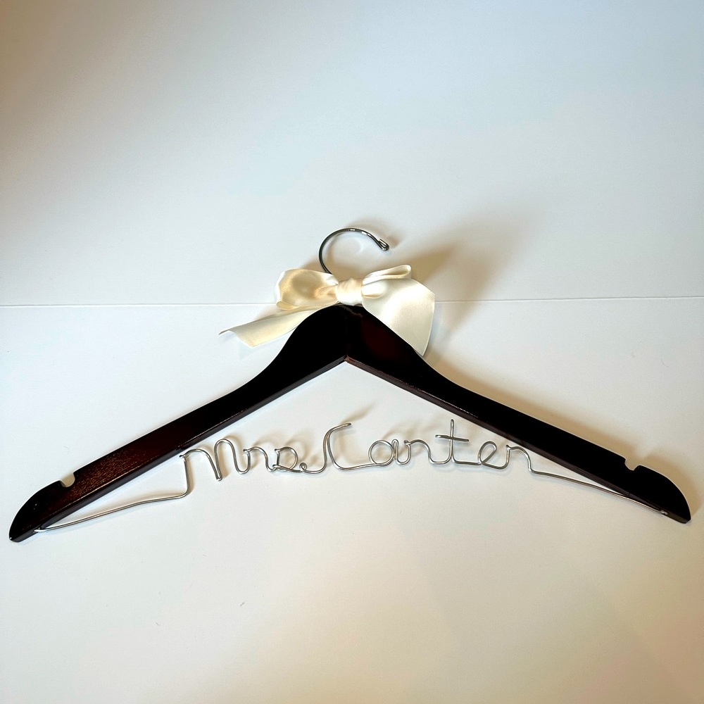 Wooden‎ Wedding Hanger “Mrs Carter”